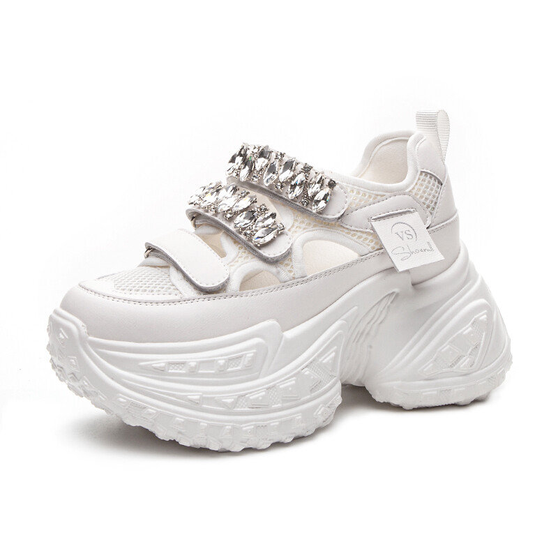 

Кроссовки Shoe cabinet floral language Chunky Sneakers Women's Low-top, белый