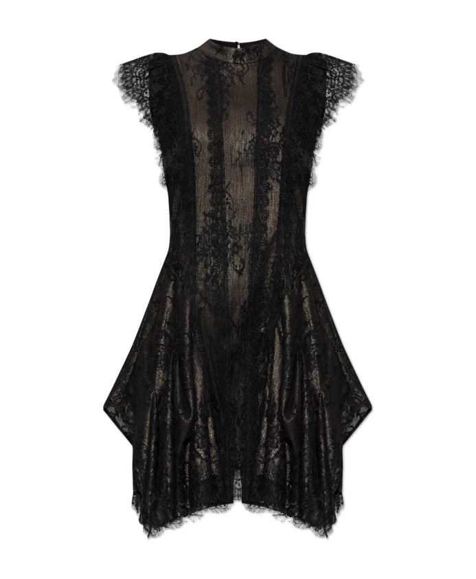 

Платье с кружевом «Флер» Allsaints, черный