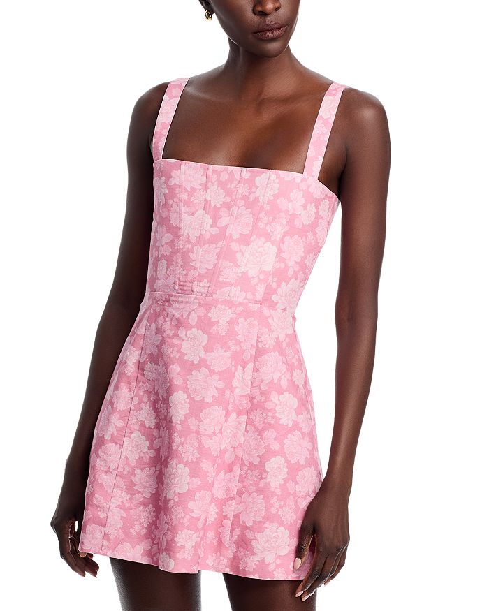 

Платье Kimmy в стиле барокко с цветочным принтом V. Chapman, розовый