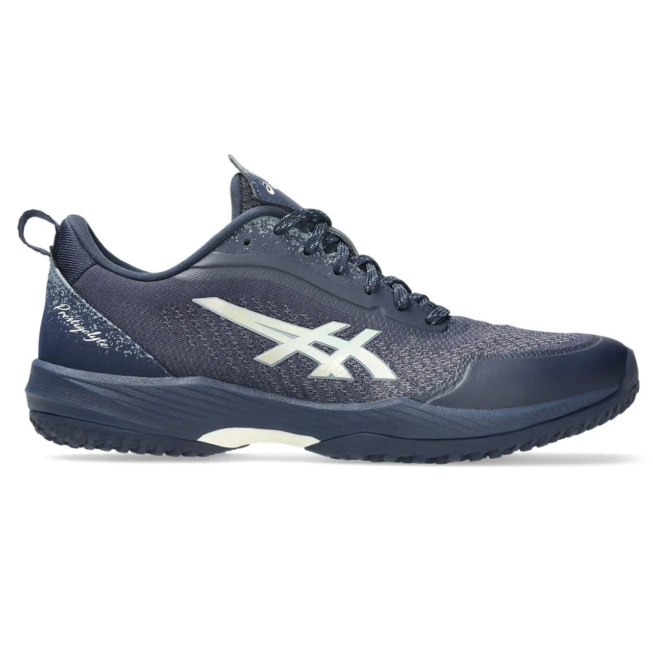 Теннисные кроссовки «Prestigelyte 5 OC Wide» от ASICS, Midnight/Birch — фото 3