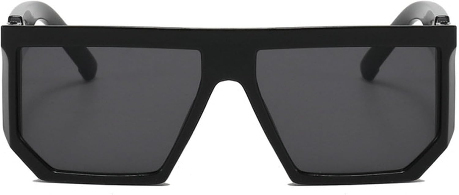 

Модные винтажные квадратные солнцезащитные очки для женщин и мужчин, очки-пилот, ретро-очки с защитой от УФ-излучения UV400, большие солнцезащитные очки в стиле 70-х mincl, Black