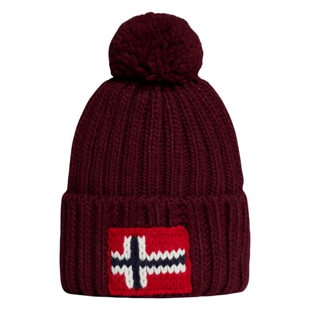 

шляпа и кепка из акрила бордового цвета Napapijri