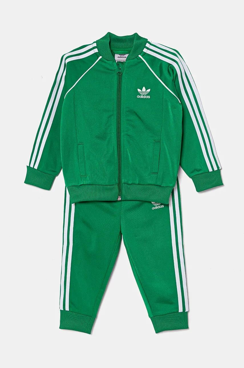 Детский спортивный костюм adidas Originals SST TRACKSUIT, зеленый — фото 2