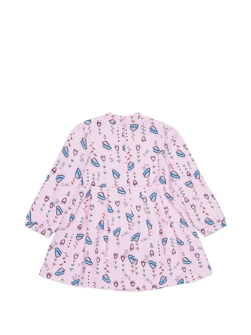 Мини-Платье с цветочным узором Marni Kids, розовый — фото 2