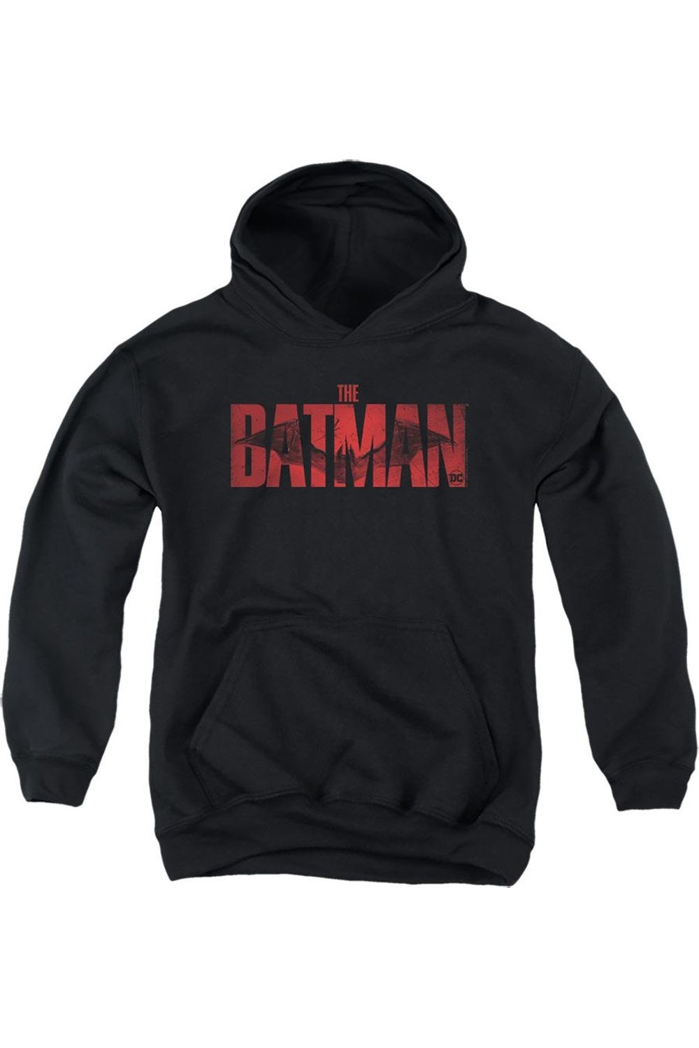 

Детская толстовка с капюшоном The Batman с красным логотипом летучей мыши Gildan