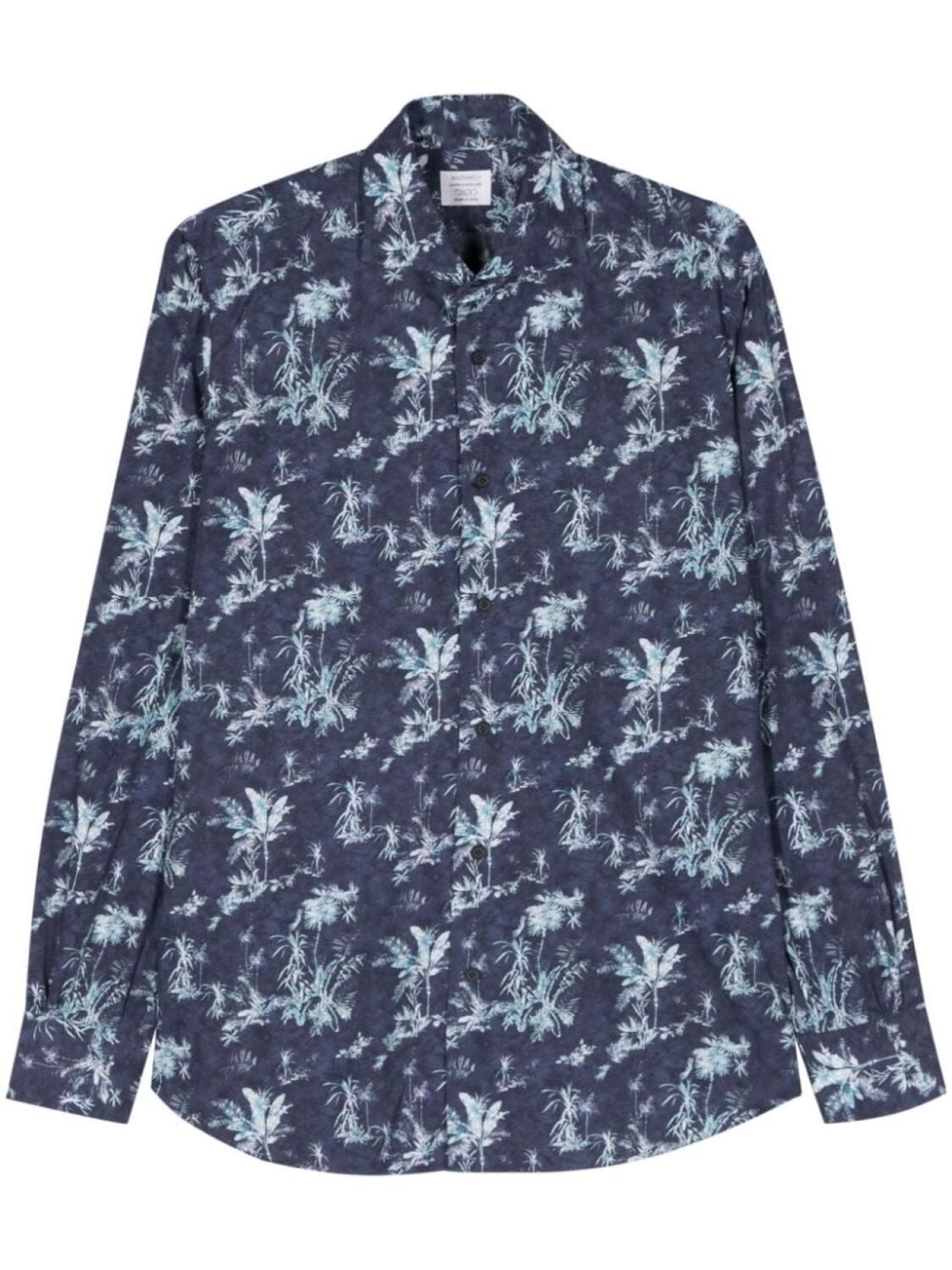 

Mazzarelli рубашка с принтом, синий