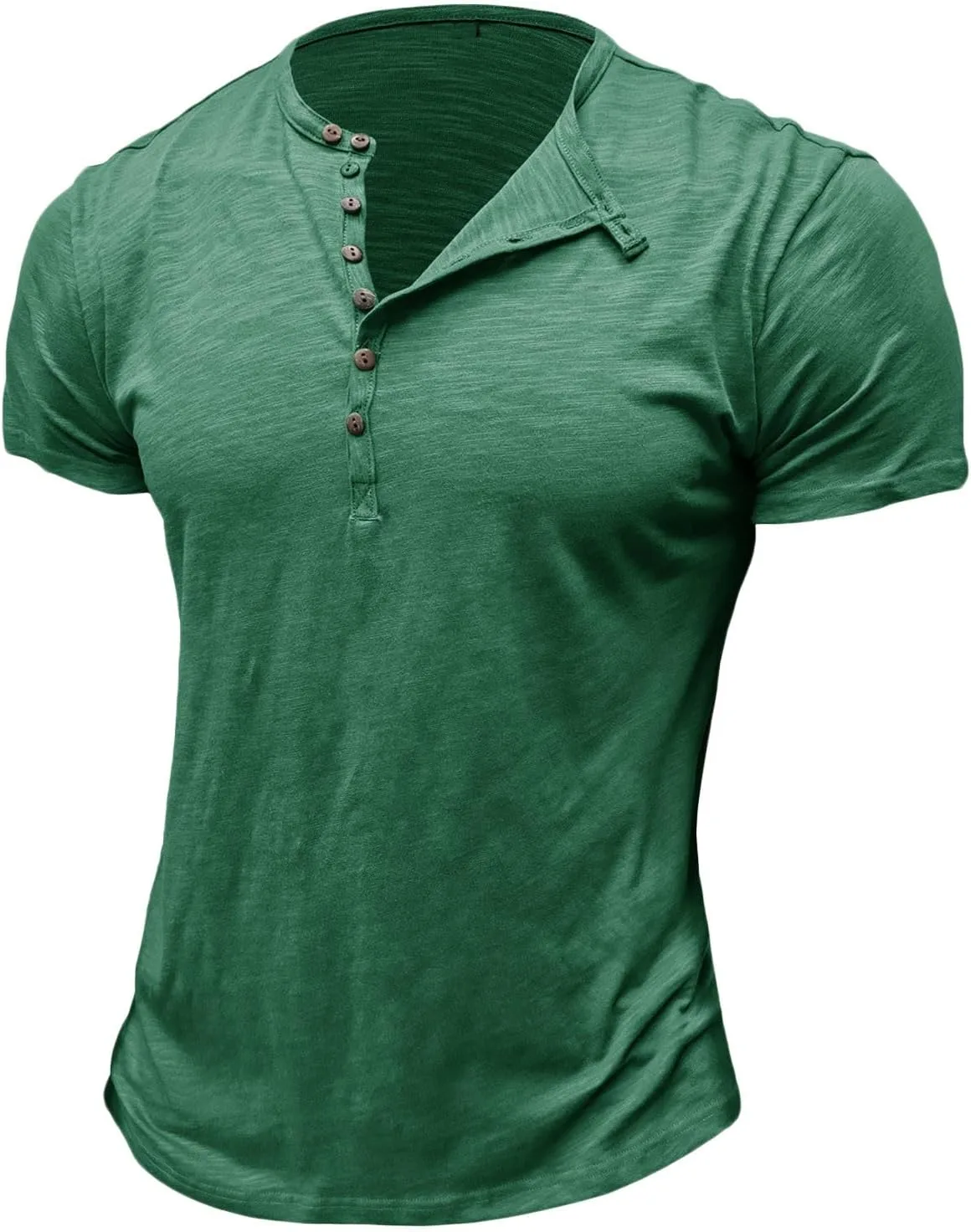 Мужская футболка с коротким рукавом Henley Regular-Fit — фото 2