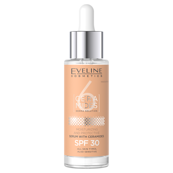 

Увлажняющая и защитная сыворотка с керамидами и SPF30 для лица, 30 мл Eveline Cosmetics 6 ceramides