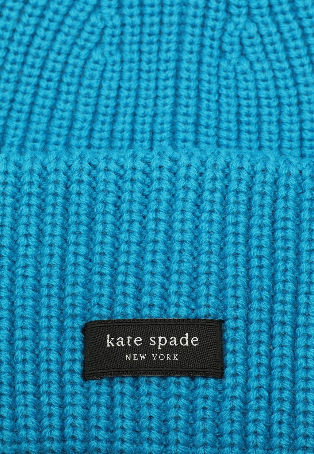 

Шапка LABEL CUFF BEANIE kate spade new york, синий