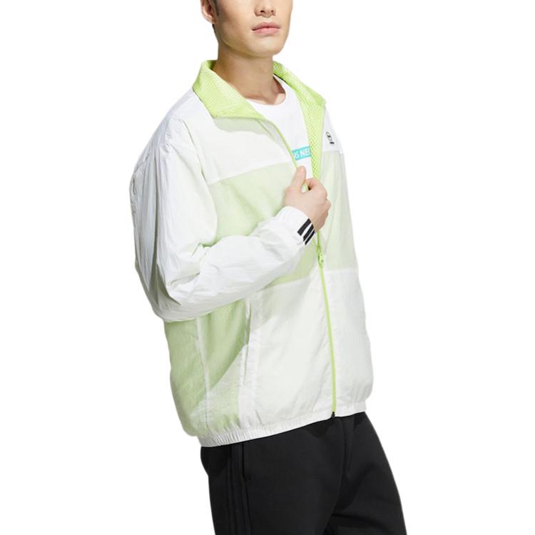 Куртка Men's adidas neo Stand Collar Colorblock Zipper Jacket Autumn Colorblock HD4627 — фото 4