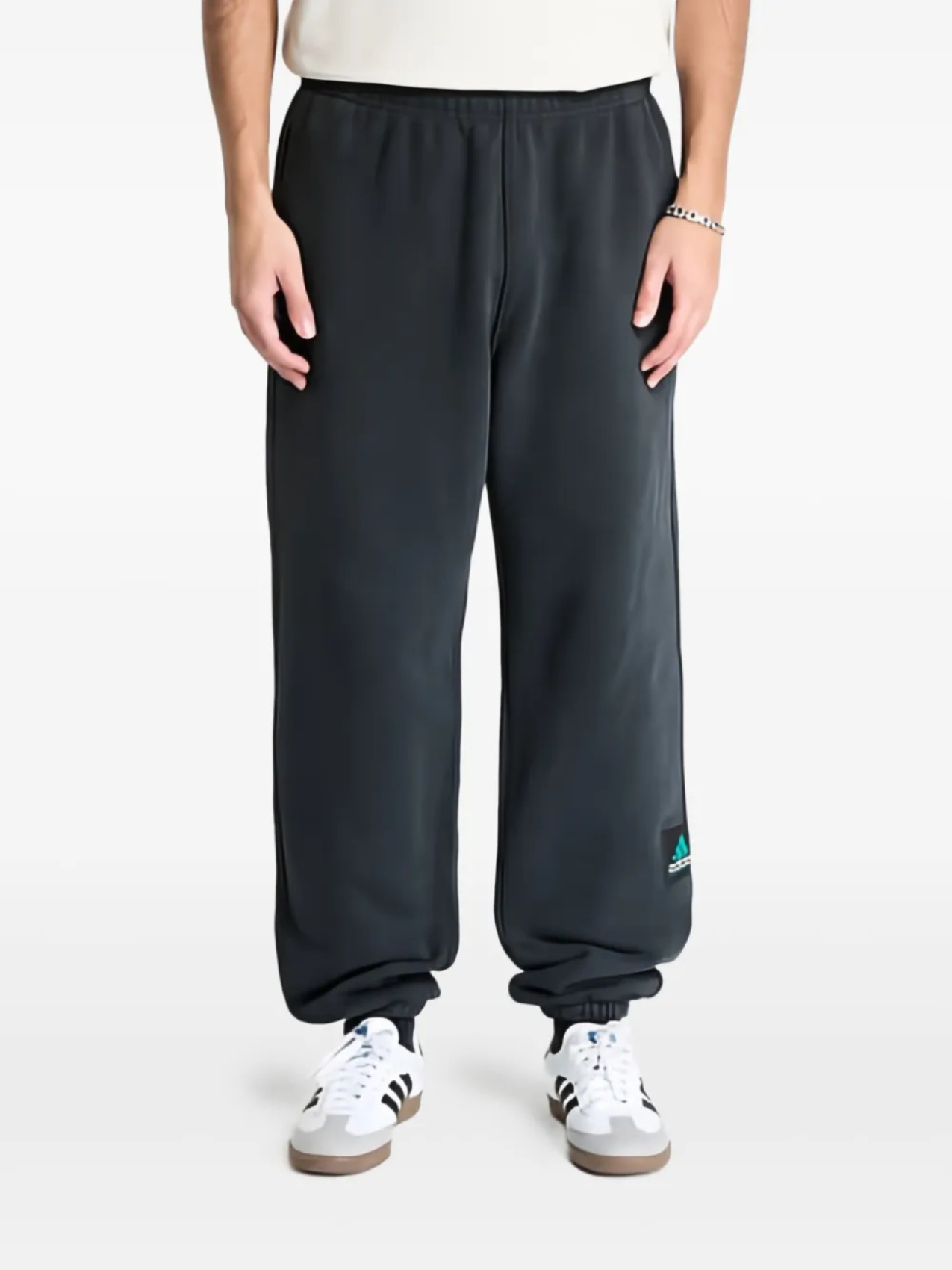 

Спортивные штаны Adidas из эластичного хлопка, черный