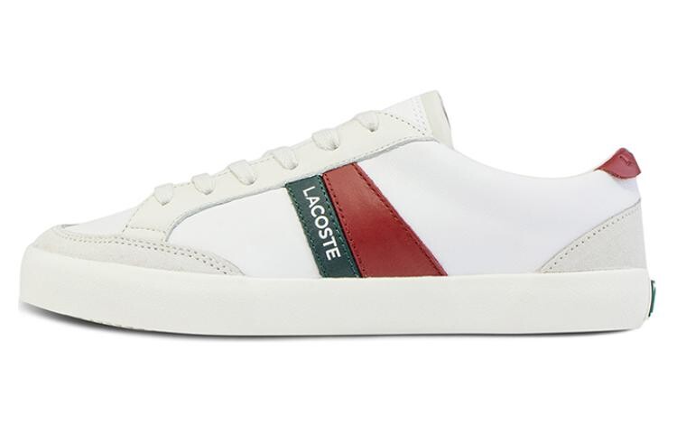 Кеды, скейтборд обувь женская низкая серый/белый Lacoste