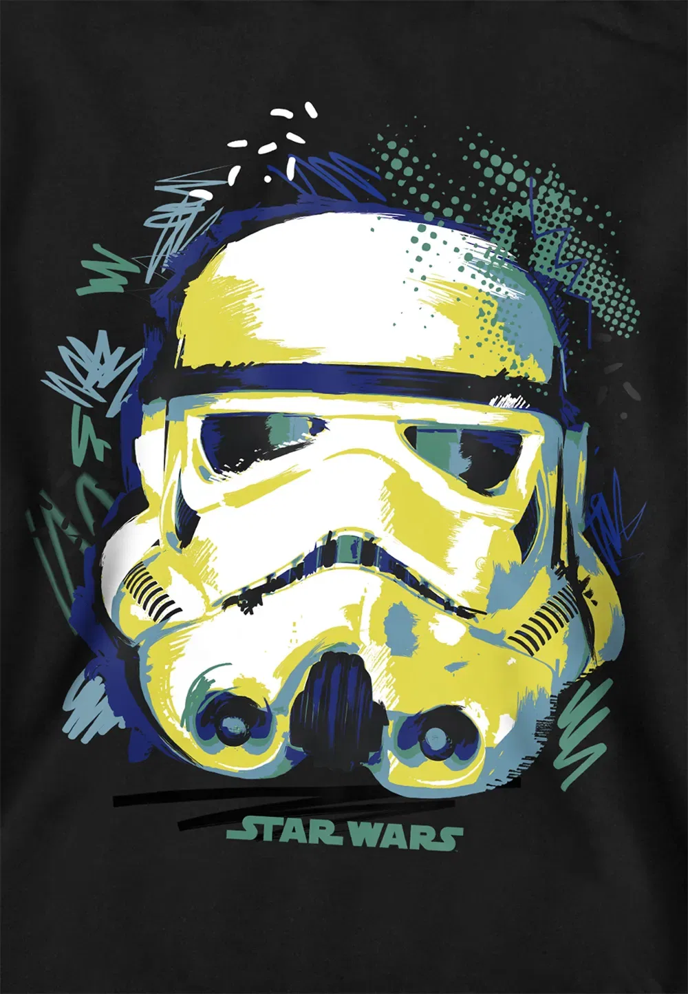 Детская худи Star Wars Sketch Trooper Disney, черный — фото 2