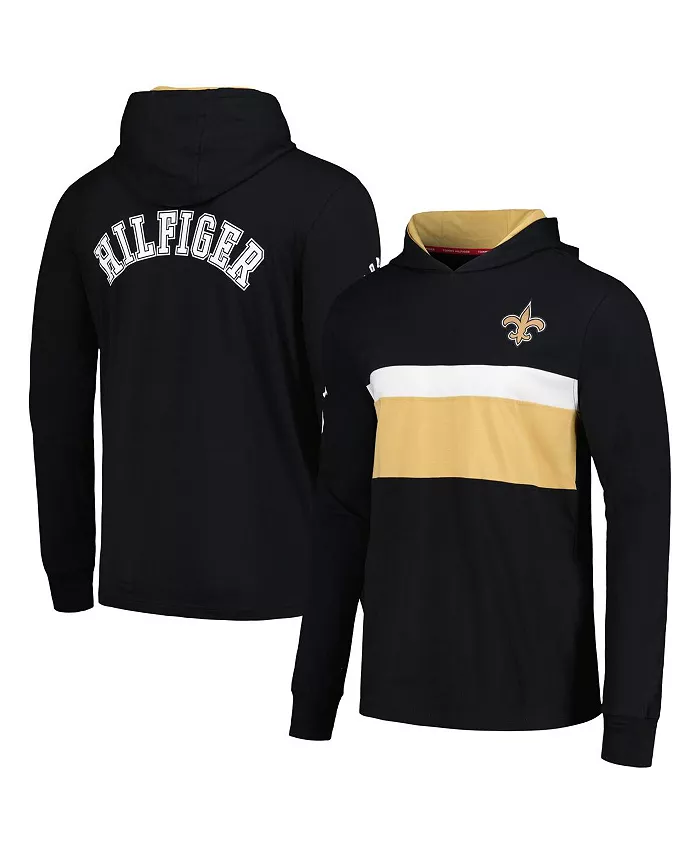 

Мужская черная толстовка с длинным рукавом New Orleans Saints Morgan Tommy Hilfiger