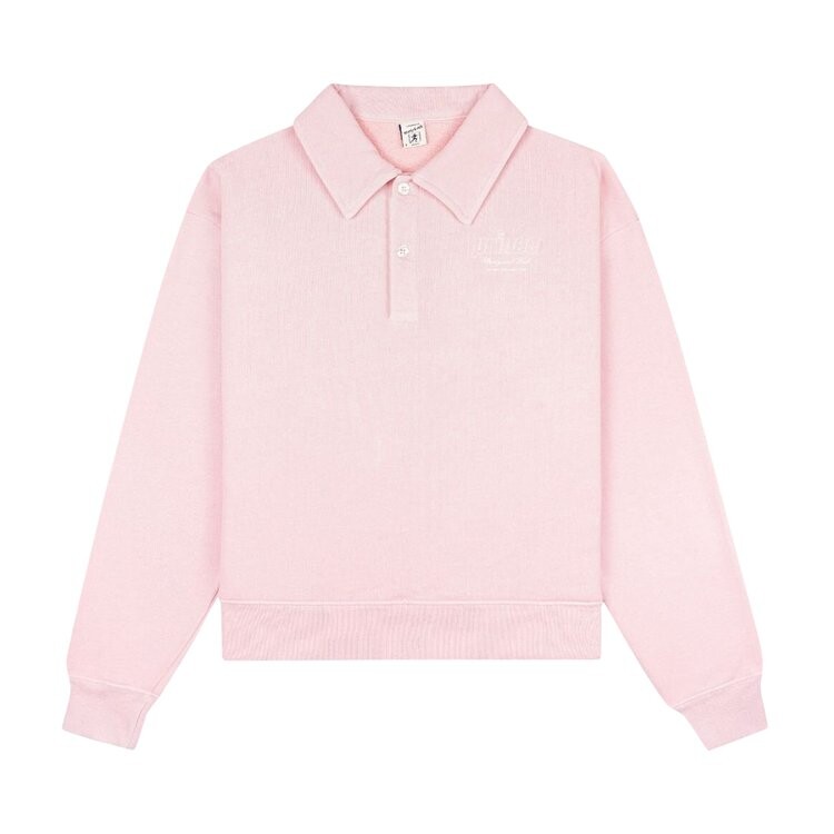 

Поло Sporty & Rich x Prince Health 'Baby Pink/White', розовый