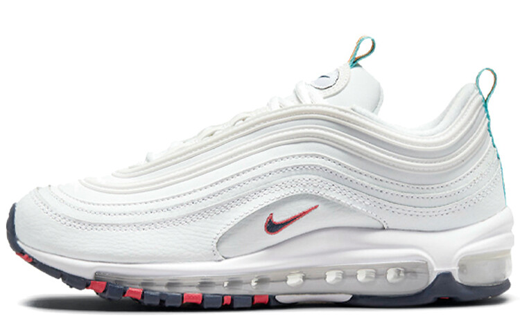 Белые разноцветные язычки Nike Air Max 97 (женские)