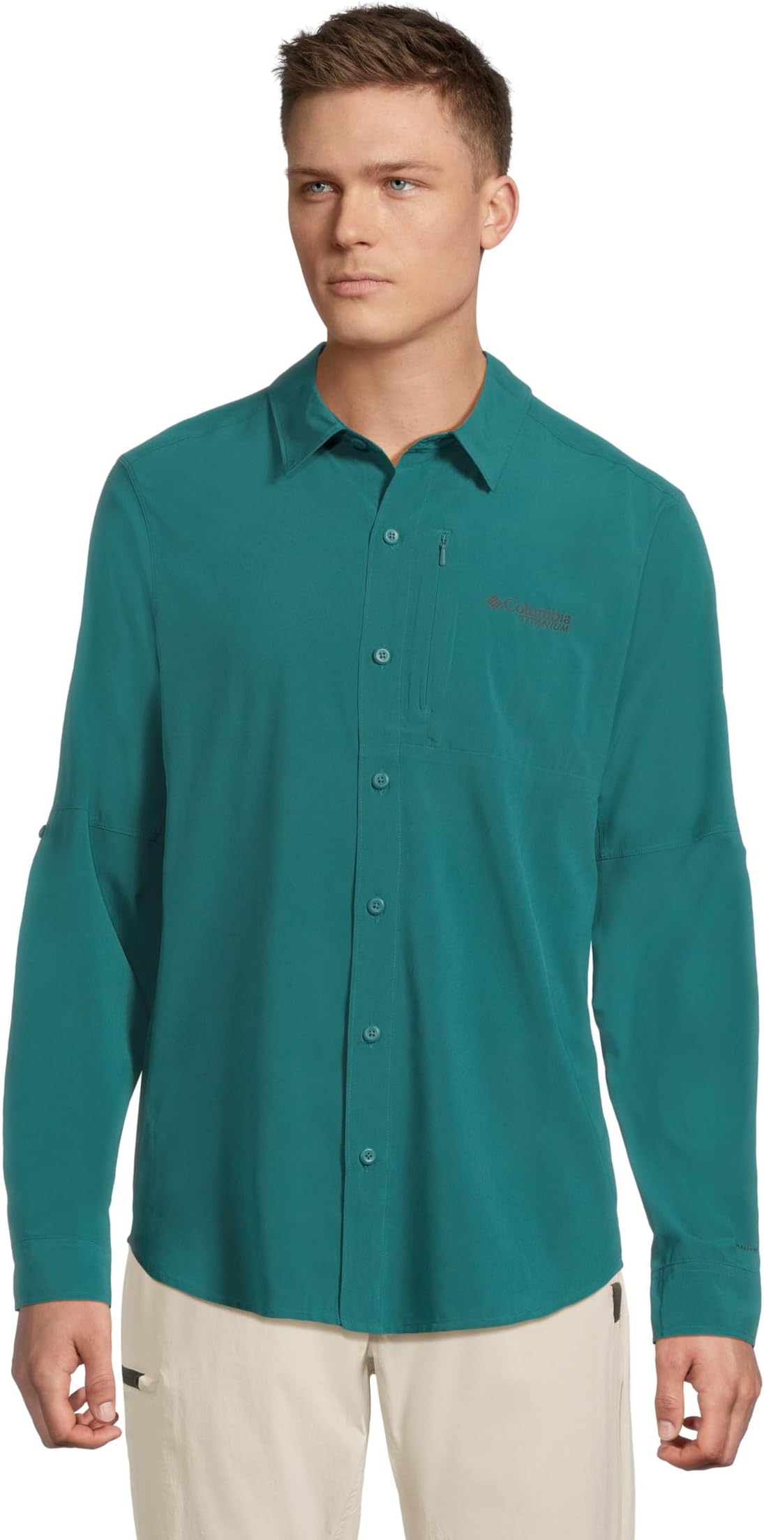 

Мужская тканая кофта Cirque River с вентиляцией и длинным рукавом Columbia, River Blue