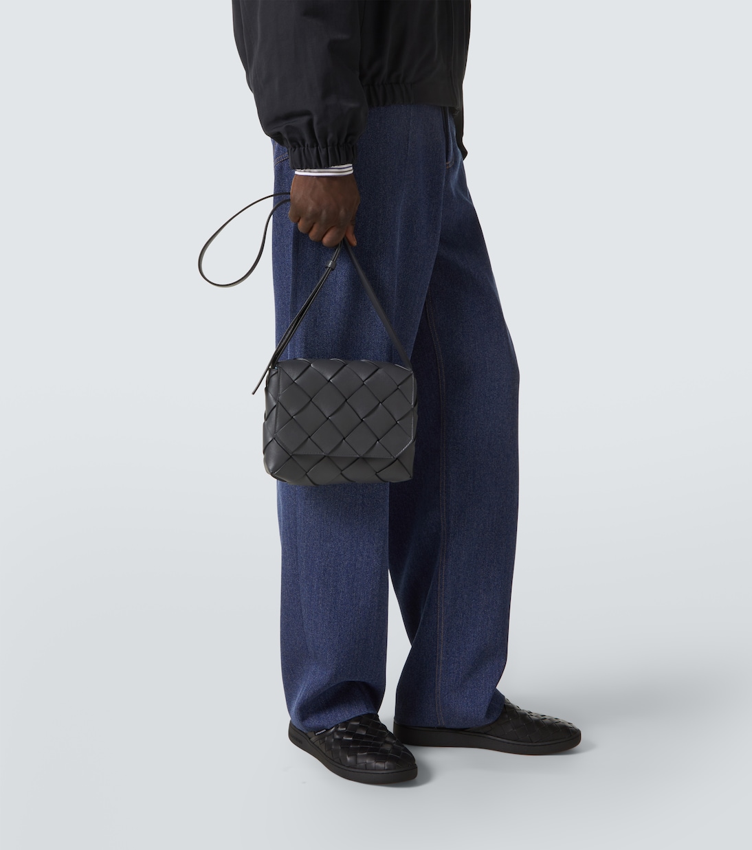 Diago Маленькая кожаная сумка через плечо Bottega Veneta, Ardoise-Silver — фото 3