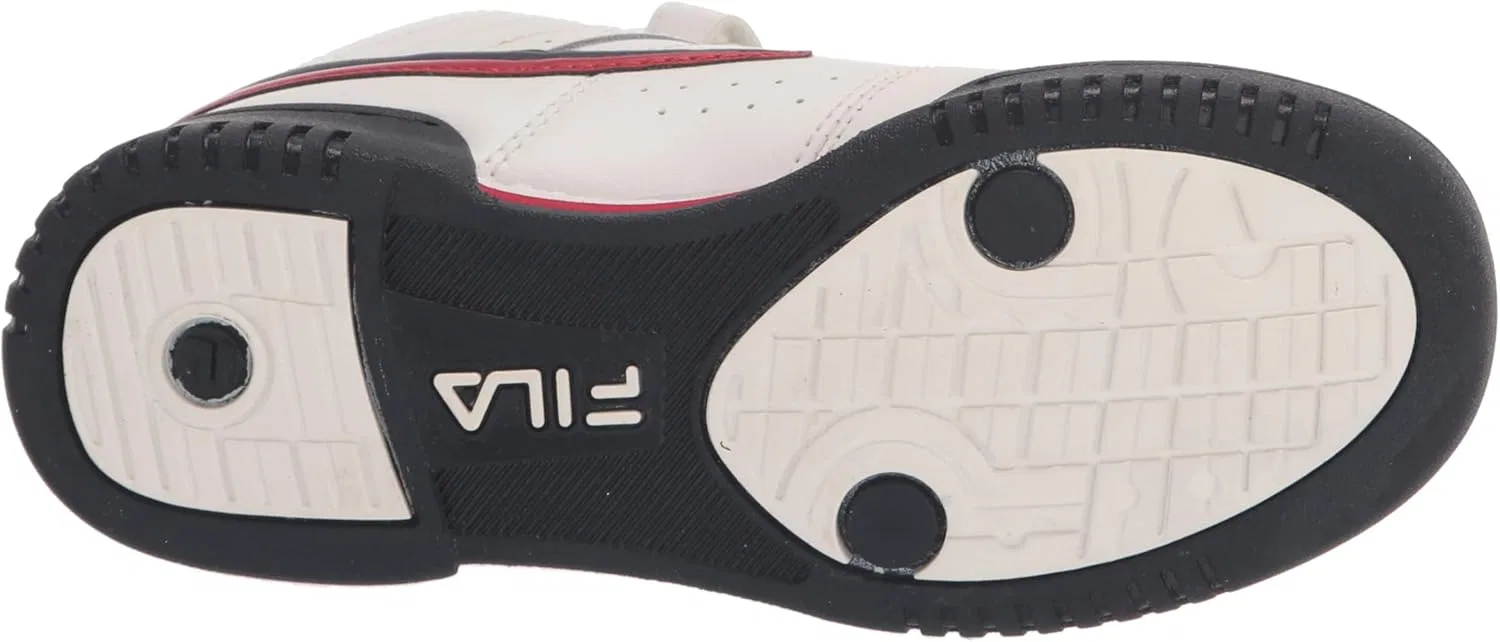 Модные кроссовки Fila F-13v Lea / syn, White Navy Red — фото 4