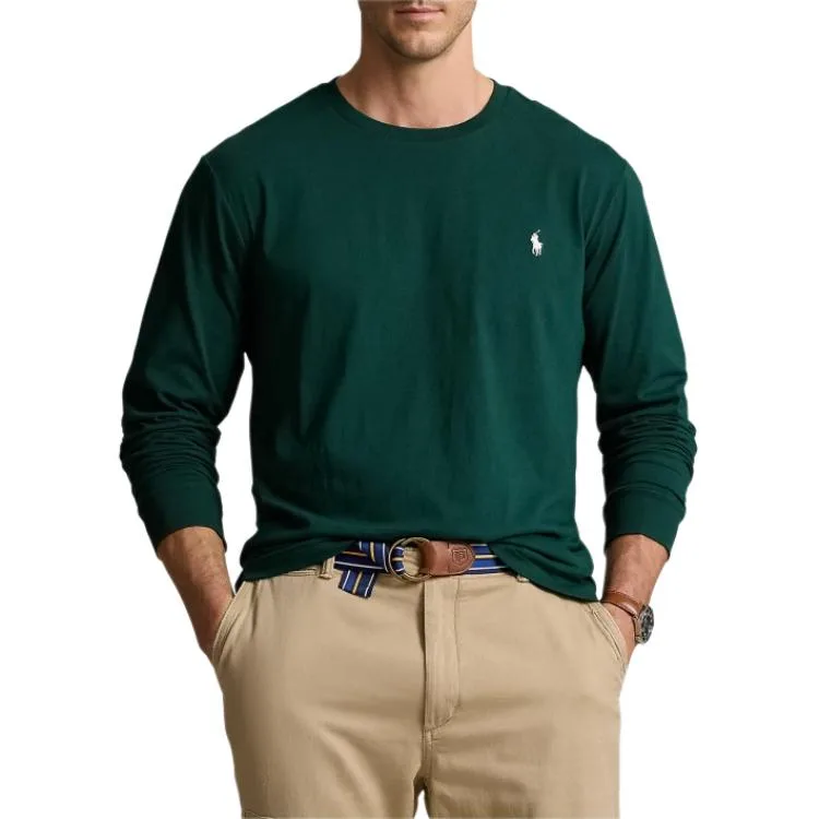 Polo Ralph Lauren Футболка Custom Slim Fit мужская зеленая