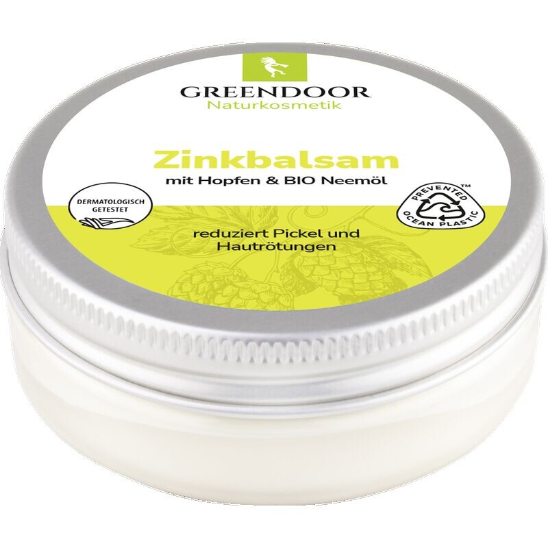 

Цинковый бальзам с хмелем и органическим маслом нима GREENDOOR, 50 ml