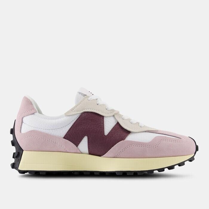 Кроссовки New Balance 327 Женские Размер 5.5 Розовые Белые Замша Низкие — фото 2