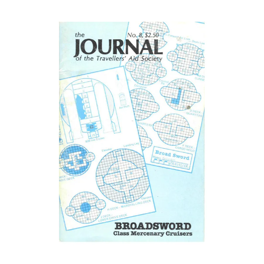 

Журнал #8 "Broadsword Class Mercenary Cruisers, Crystals from Dinom", Traveller - Journal of the Travellers' Aid Society