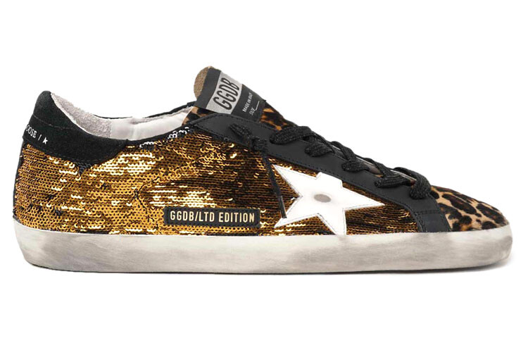 Кроссовки для скейтбординга Super-Star, мужские, низкие, золотисто-черные Golden Goose — фото 2