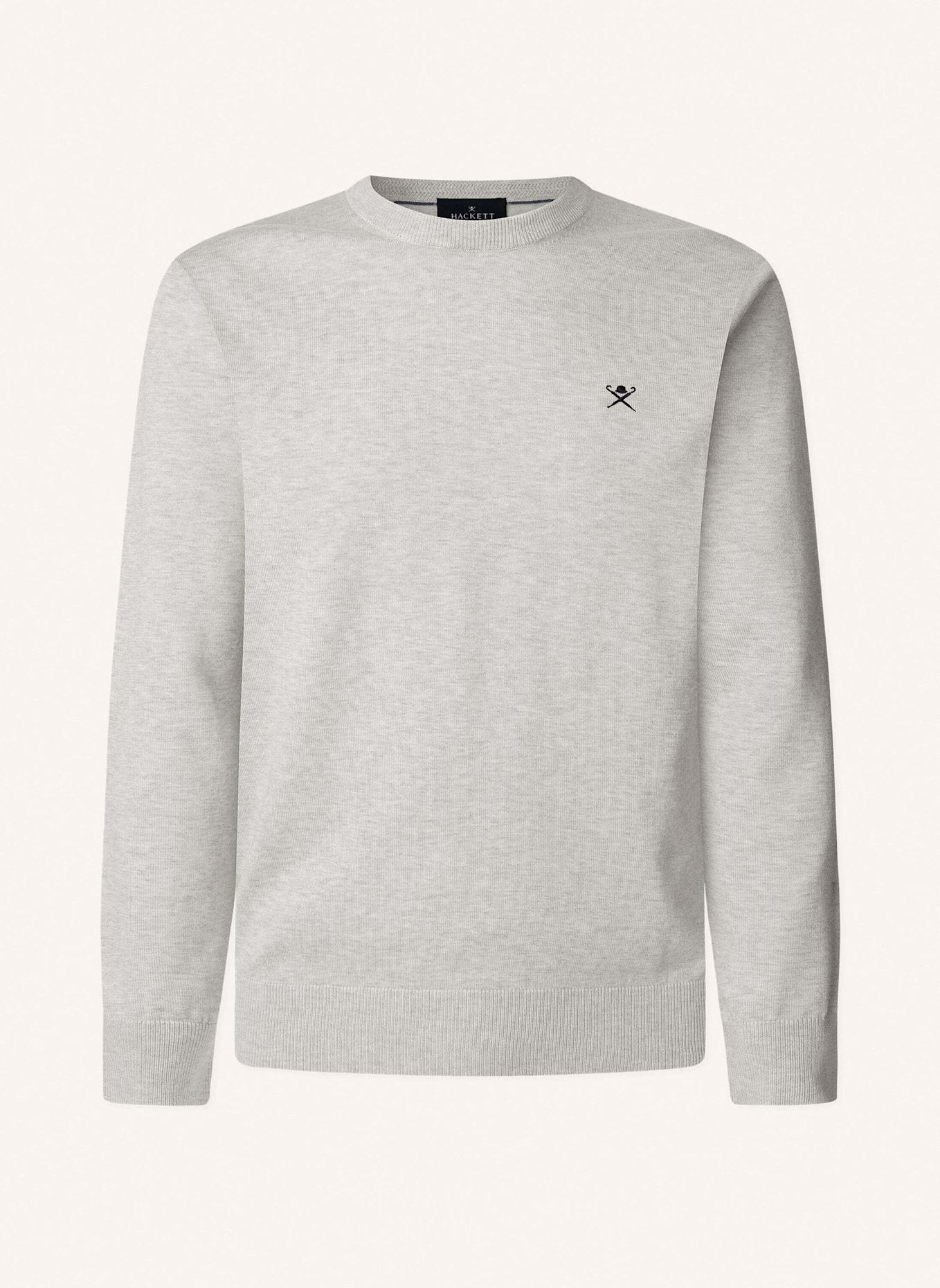 

Свитер хлопок шелк экипаж Hackett London, серый