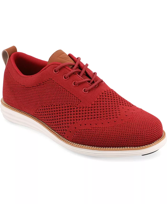 

Мужские классические туфли-оксфорды Ezra Tru Comfort Foam Knit Wingtip Vance Co., красный