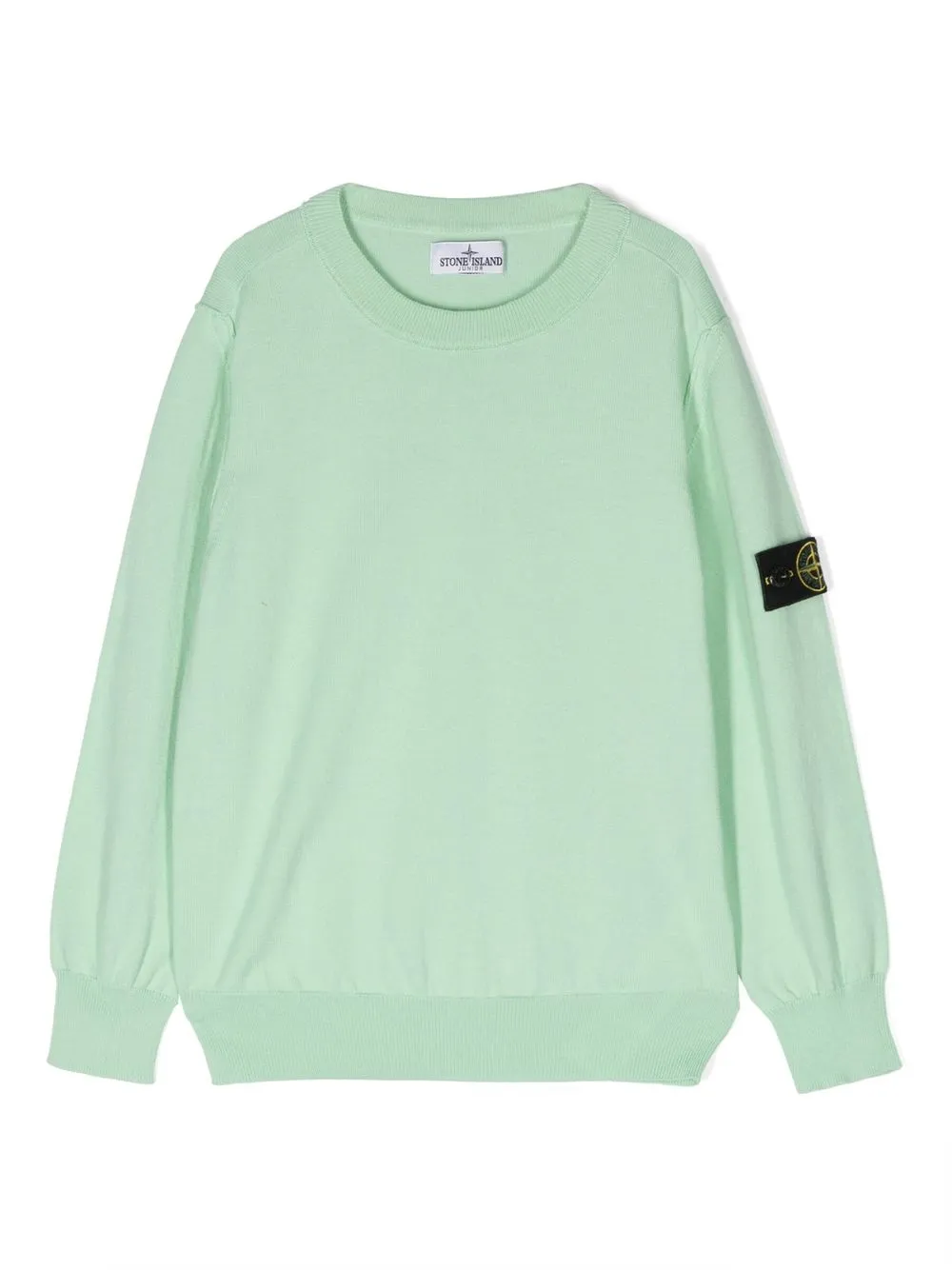 

Толстовка с нашивкой-логотипом Stone Island Junior, зеленый