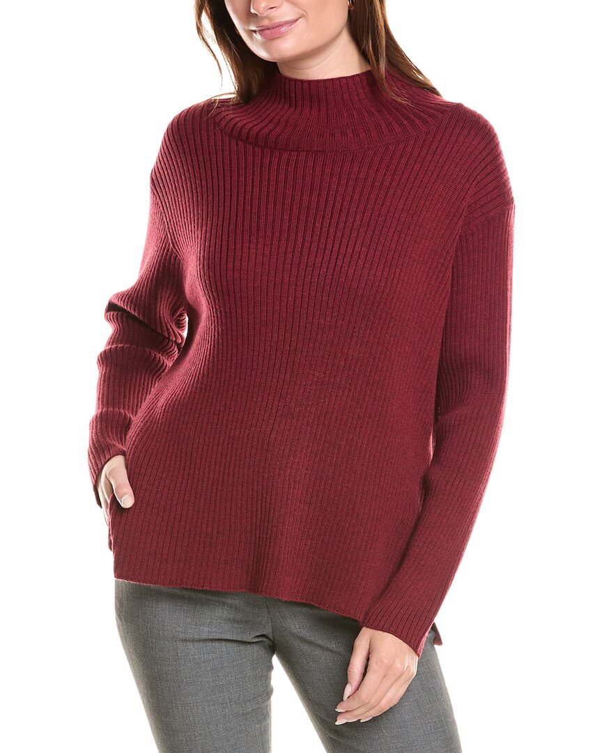 

Шерстяной свитер с высоким воротом EILEEN FISHER, красный