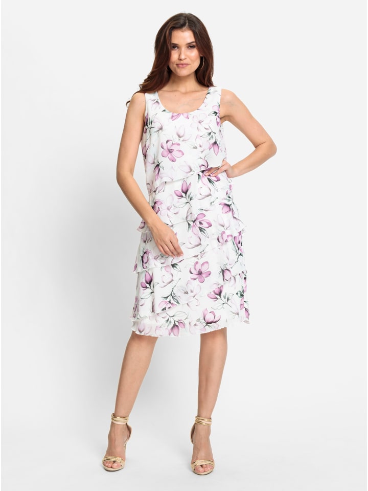 

Платье с принтом в цвете орхидеи и экрю WITT WEIDEN