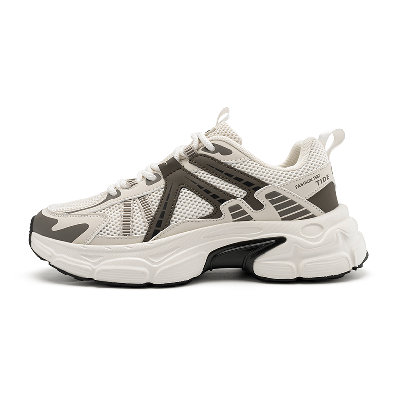 

Модные нескользящие, дышащие, увеличивающие рост низкие повседневные туфли серии Play для мужчин AOKANG, Desert Gray[Standard Sports Shoe Size]