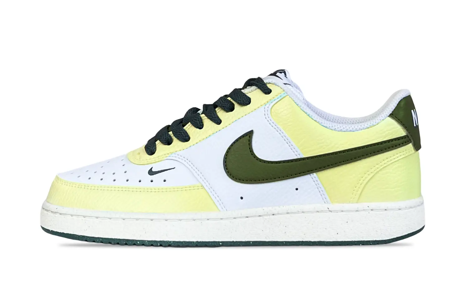 

Кроссовки Nike Court Vision 1 Skateboarding Shoes Women's Low-top Yellow Green, желтый