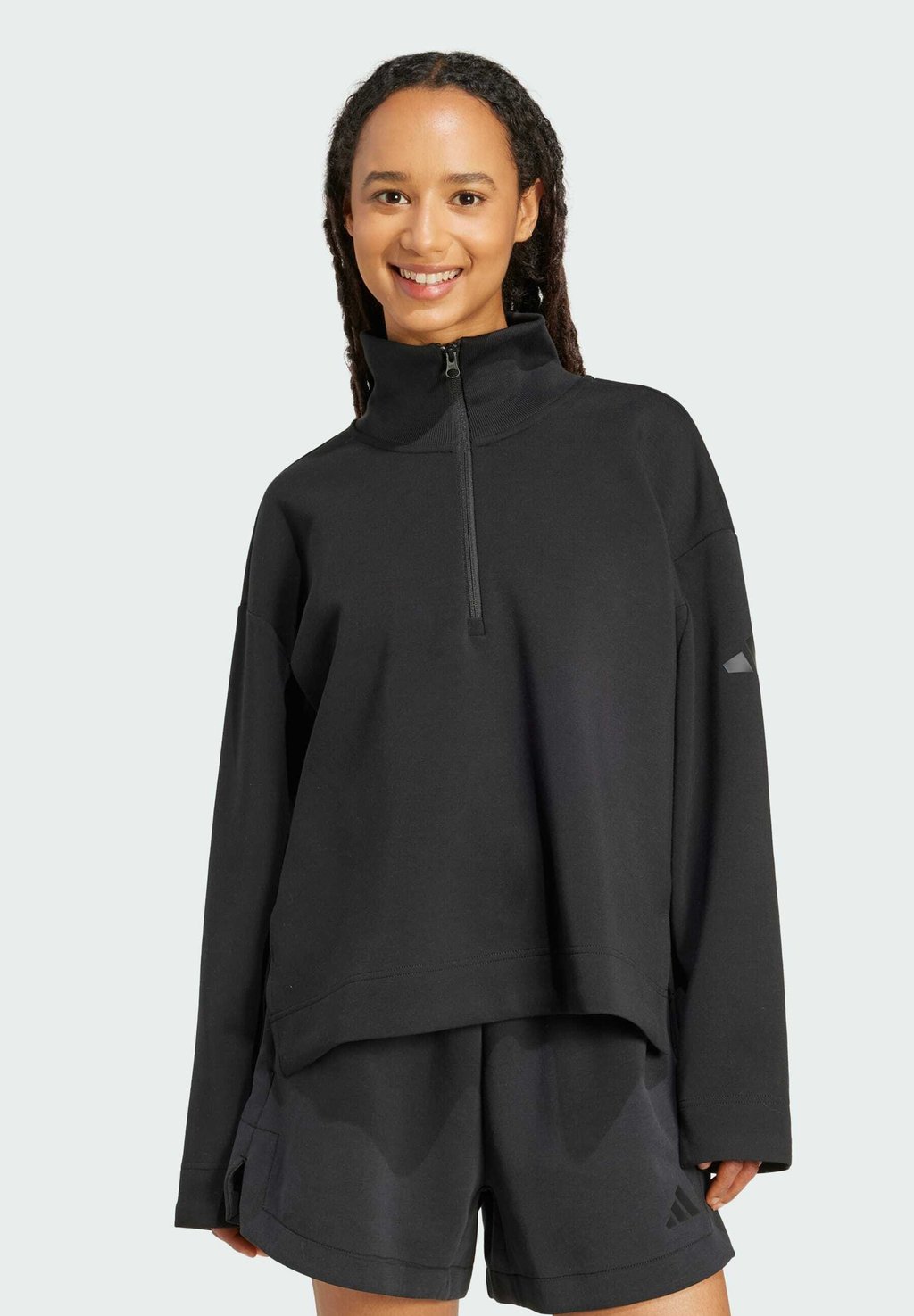 

Толстовка ALL SOFT LUX QUARTER Adidas Sportswear, черный