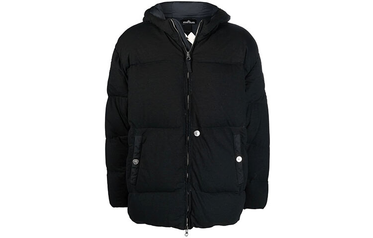 

STONE ISLAND Мужской пуховик, цвет Black