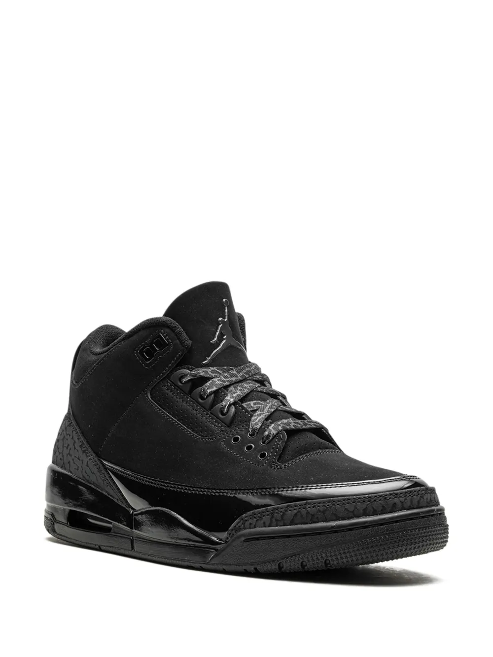 Кроссовки Air Jordan 3 Black Cat 2025, черный — фото 2