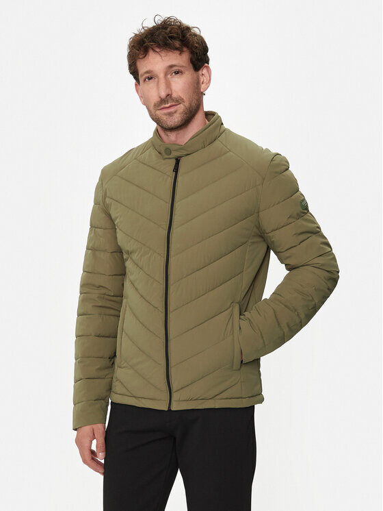 

Пуховик regular fit Guess, зеленый