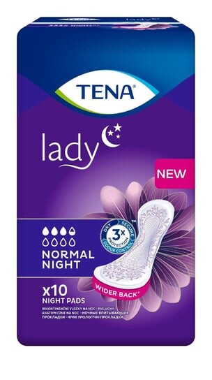 

Специализированные гигиенические прокладки, 10 шт. Tena Lady Normal Night