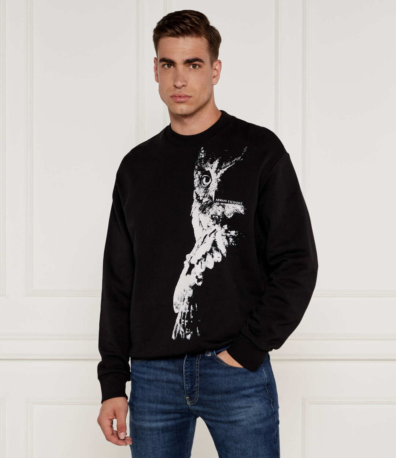 

Толстовка Armani Exchange Loose fit, черный