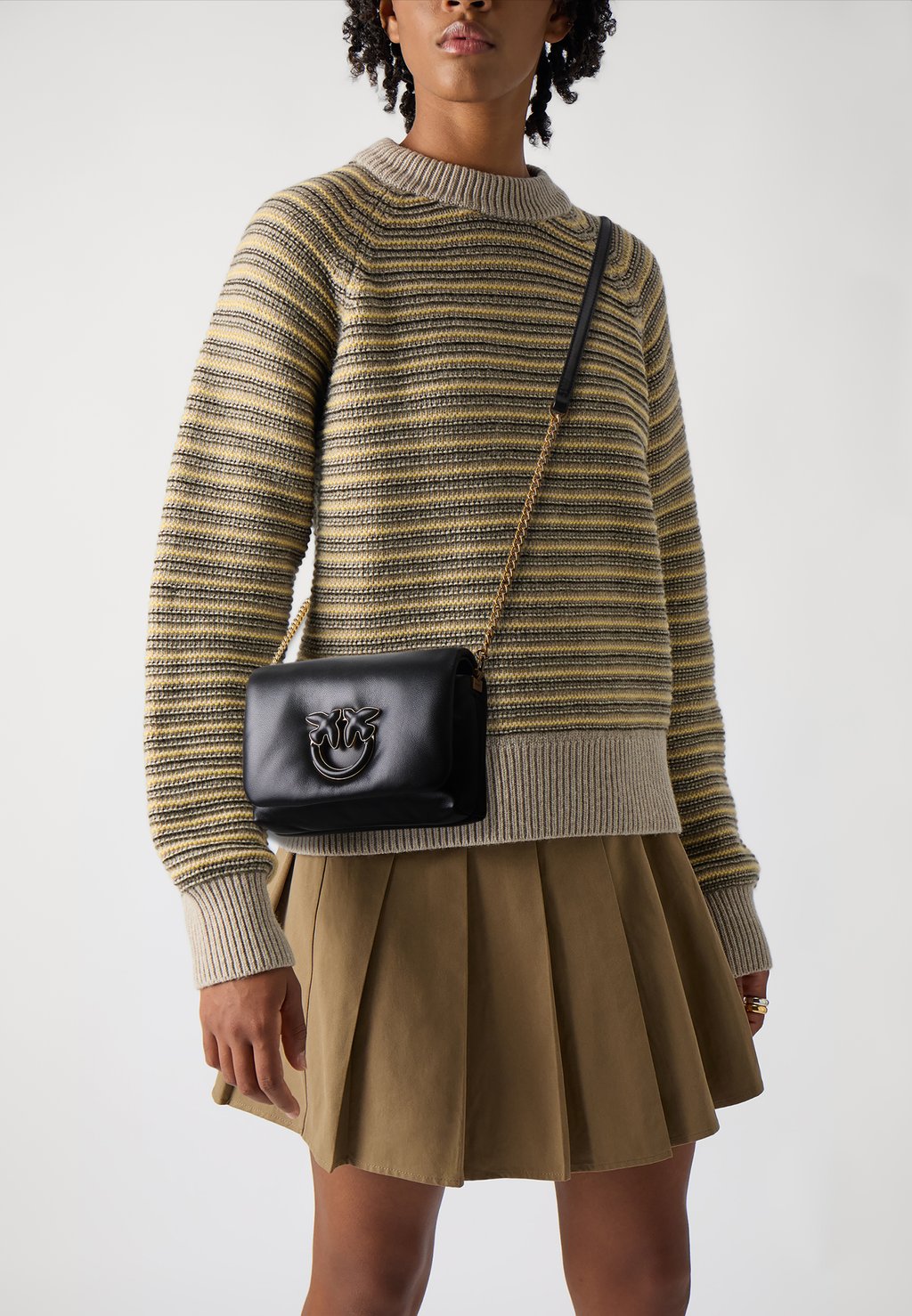 

Сумка через плечо LOVE CLICK PUFF BUCKLE Pinko, черный