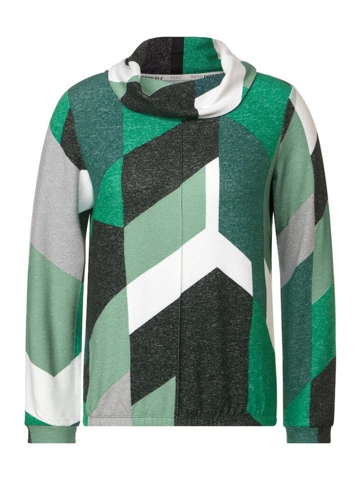 

Лонгслив Cecil, цвет cosy easy green melange