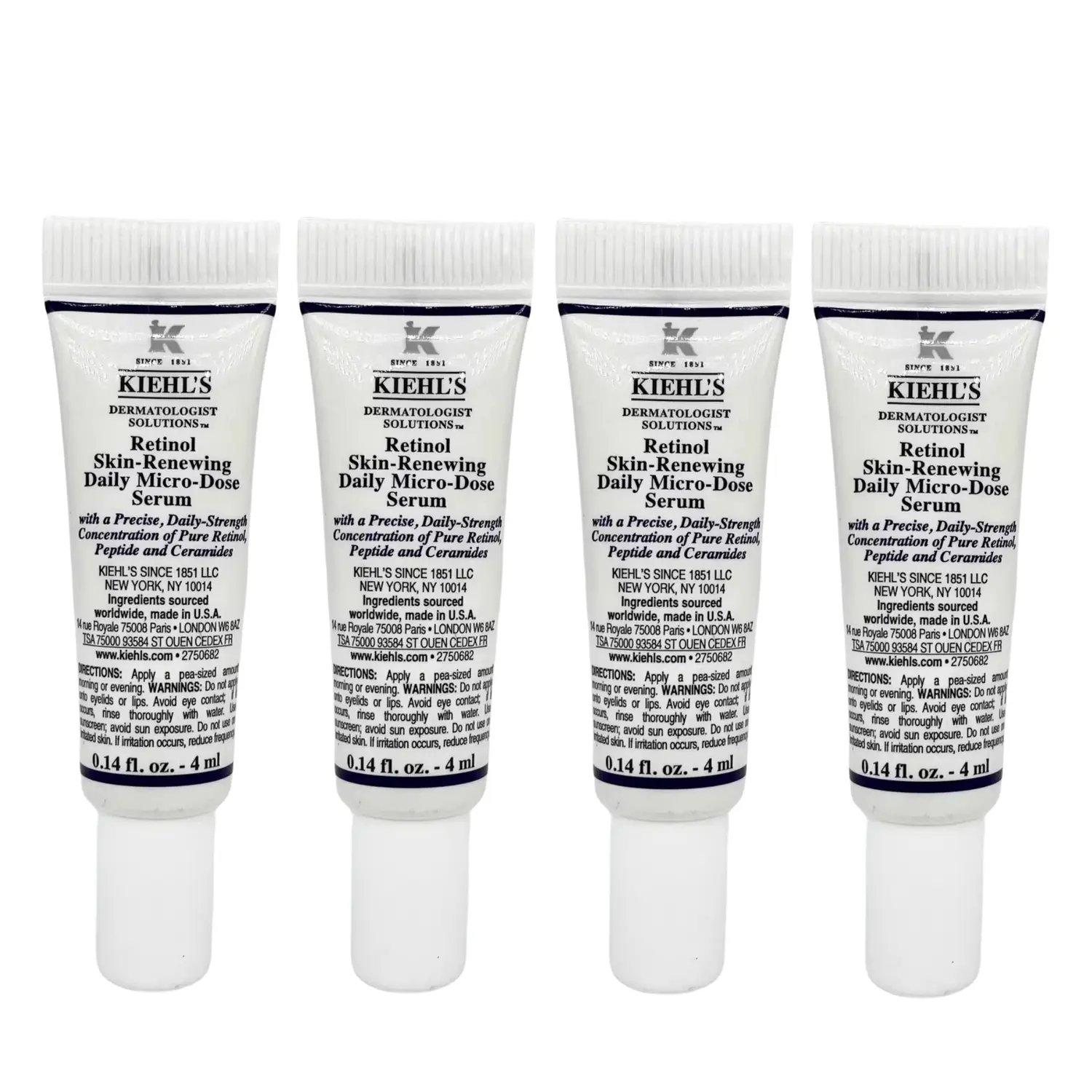 Сыворотка Kiehl's Retinol Skin-Renewing Daily Micro-Dose Serum с ретинолом, 4 мл х 8 — фото 4