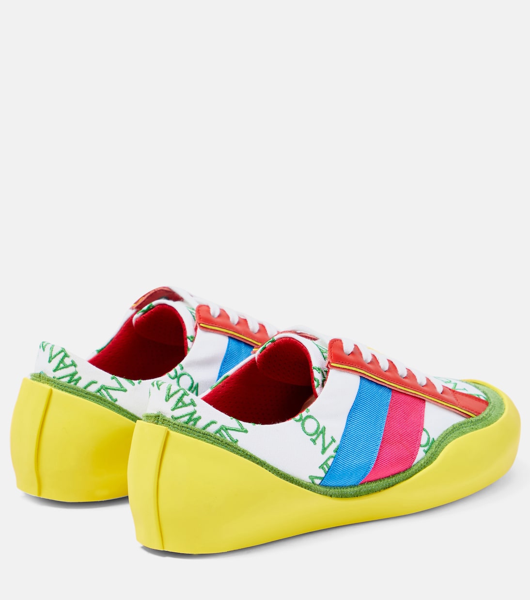 Кроссовки из парусины с цветными блоками Bubble JW Anderson, разноцветный — фото 3