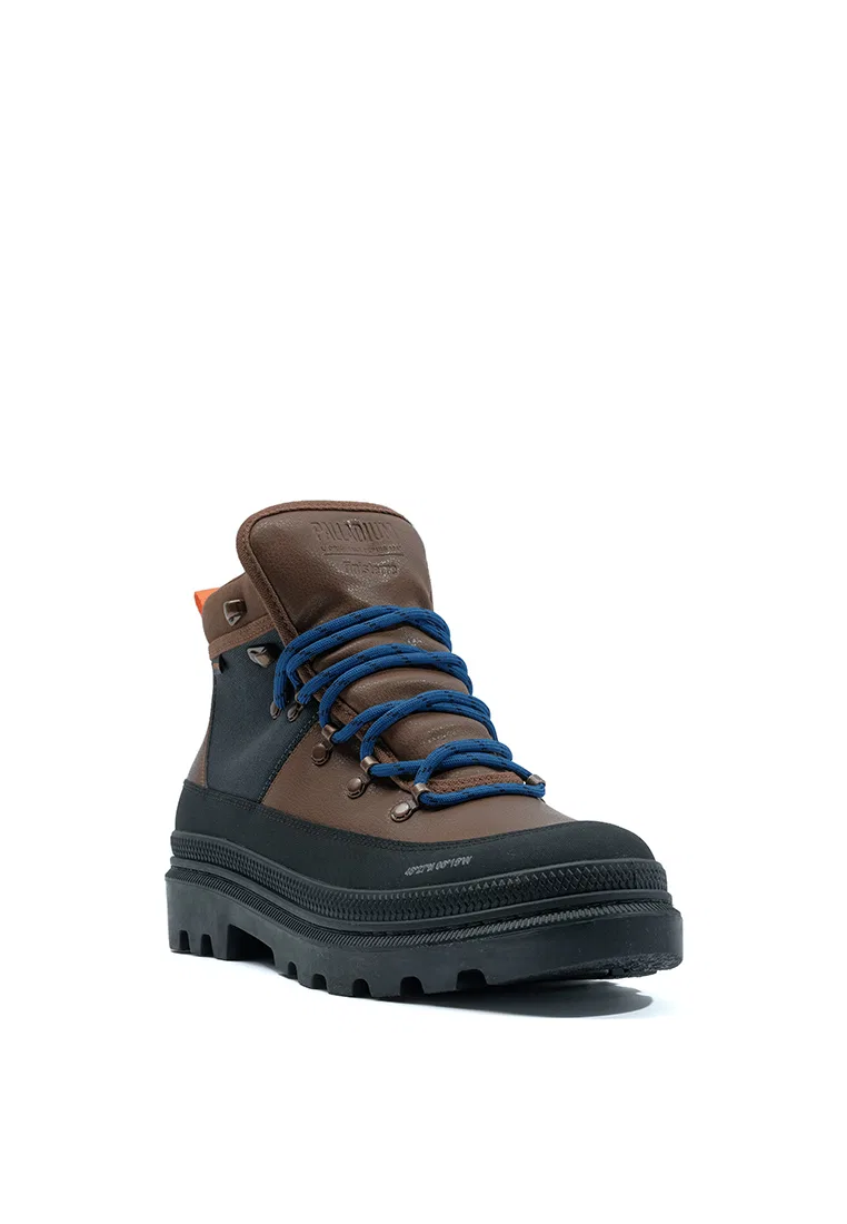 Ботинки женские водонепроницаемые Pallatrooper Hiker WP+, UNISEX Palladium, темно-коричневый — фото 3