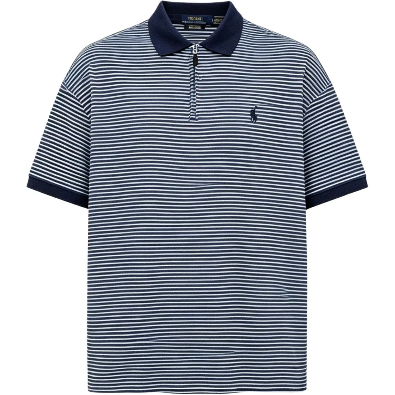 Поло Polo Ralph Lauren Custom Slim Fit мужское Marine Blue