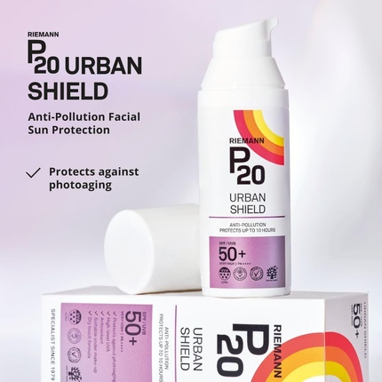 Крем для защиты лица от ультрафиолета Riemann Urban Shield SPF 50+ 50 г P20 — фото 3