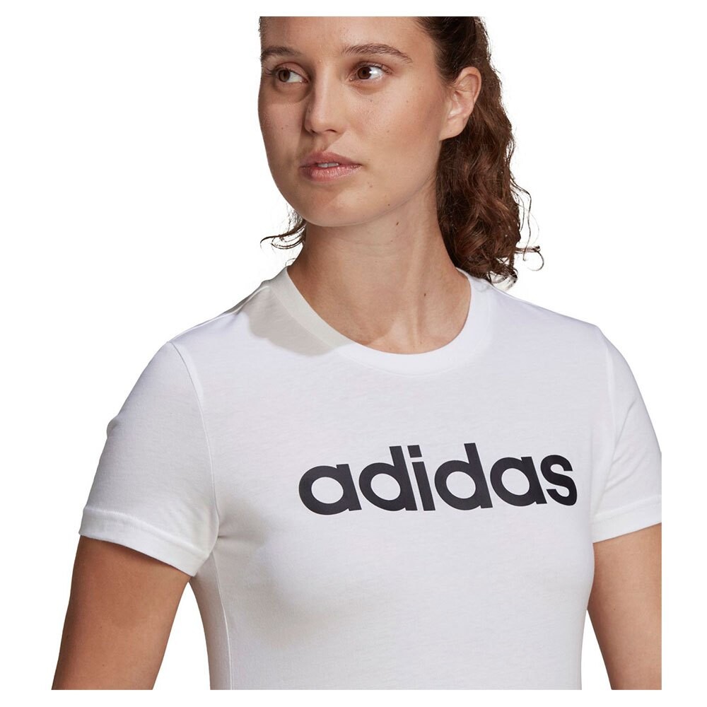 Футболка с коротким рукавом adidas Essentials Slim Logo, белый — фото 3