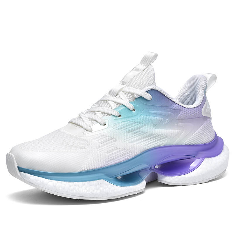

TONYBEAR Беговые кроссовки мужские белые светло-фиолетовые, цвет White Light Purple